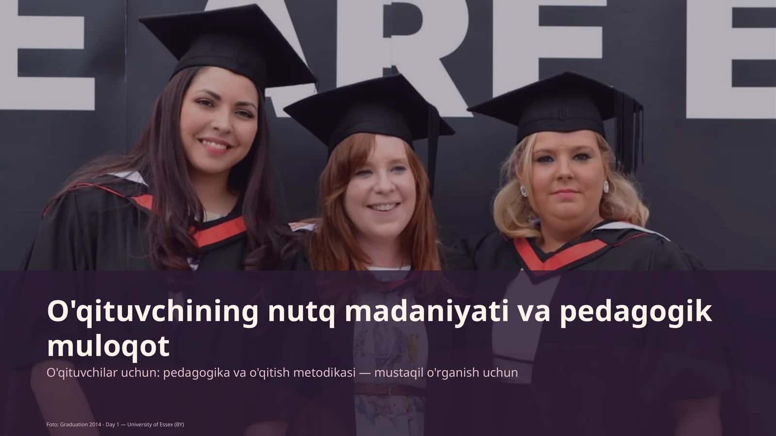 O'qituvchining nutq madaniyati va pedagogik muloqot