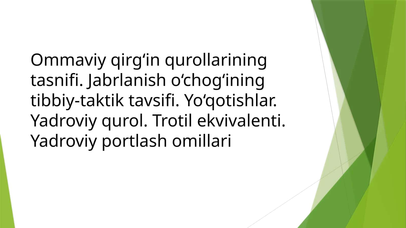 Ommaviy qirg'inq urollari
