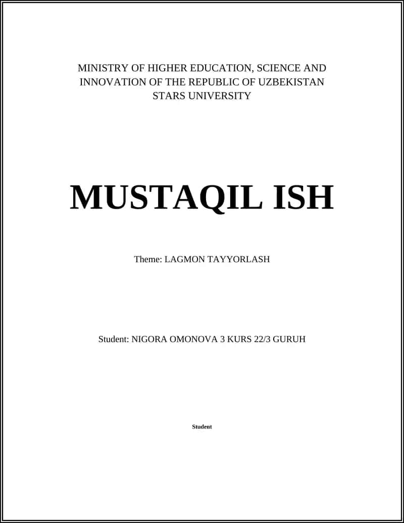 Lagmon Tayyurlash