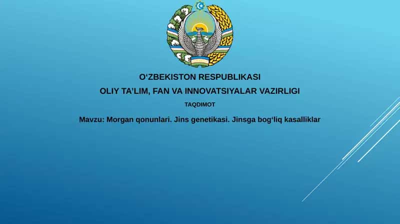 Morgan qonunlari va jinsiy genetika asoslari
