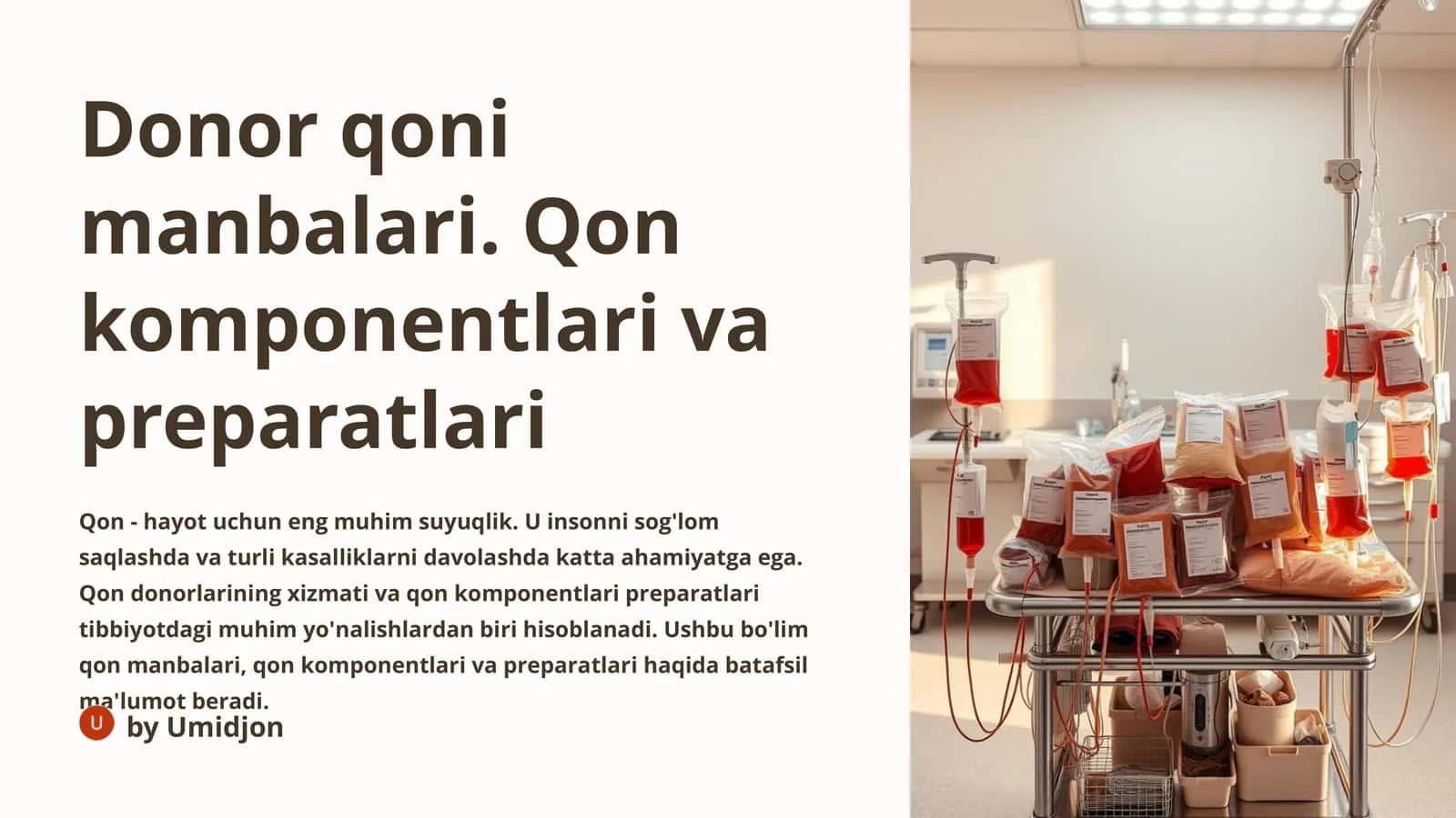 Donor qoni manbalari