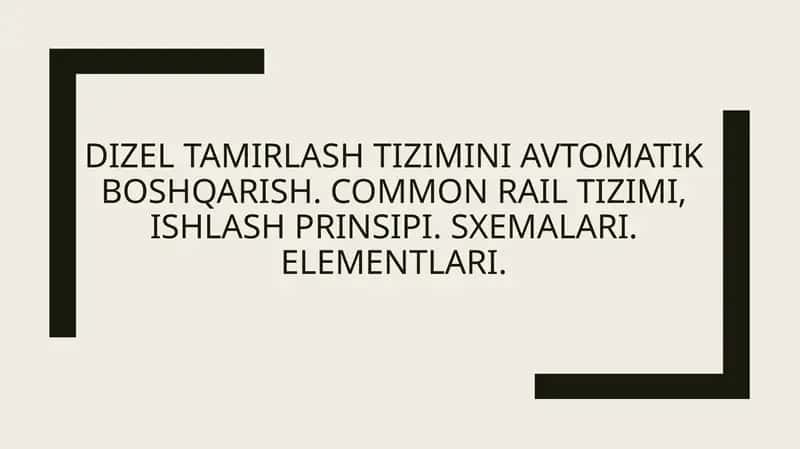 Dizel generatorlar to'plami