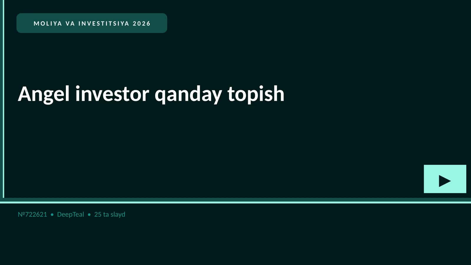 Angel investor qanday topish