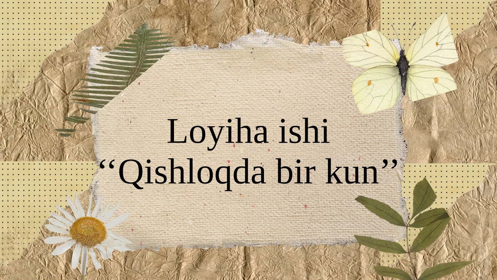 Qishloqda bir kun