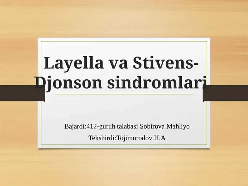Layell sindromi
