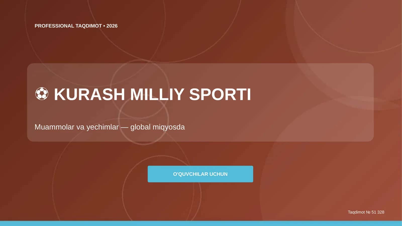 Kurash milliy sporti: muammolar va yechimlar (global miqyosda) [o'quvchilar uchun]