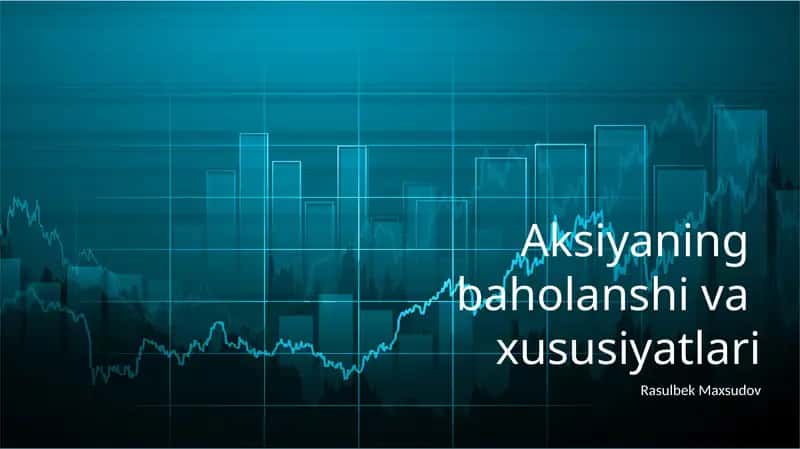Aksiyalarning mohiyati va turlari