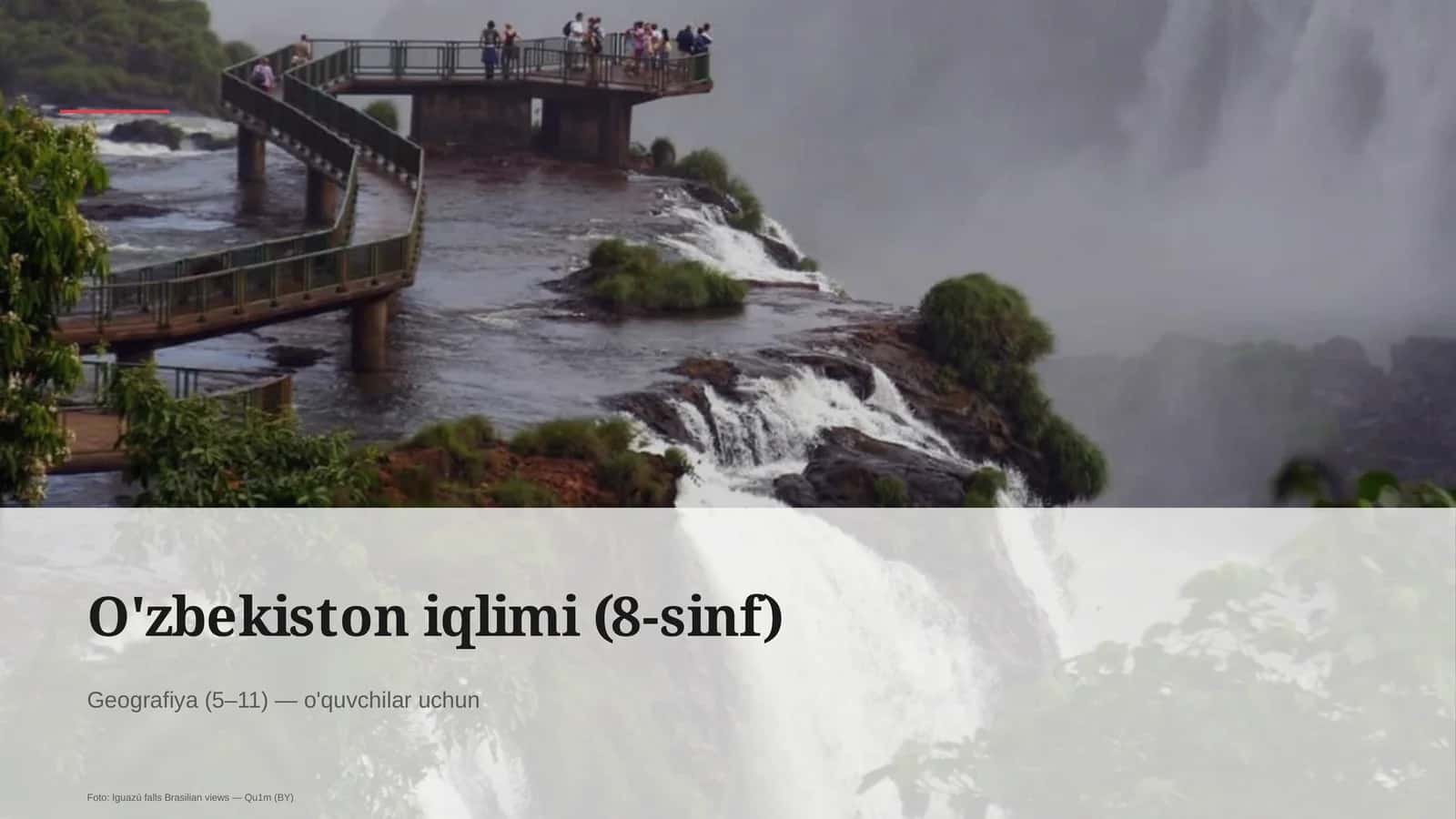 O'zbekiston iqlimi (8-sinf)