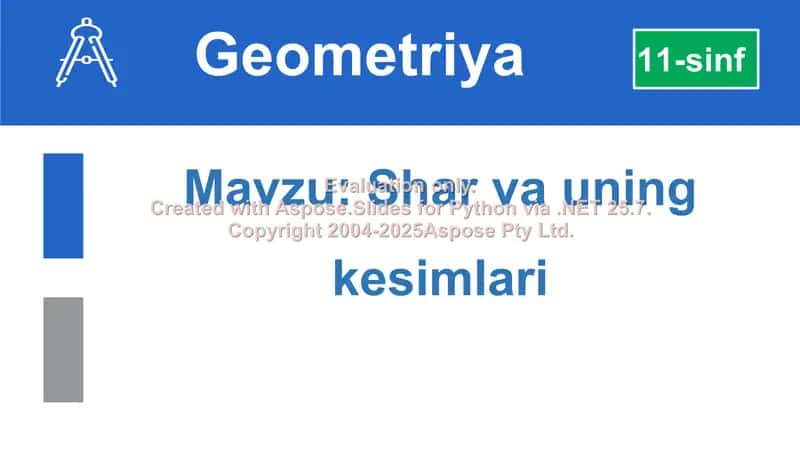 Shar va uning kesimlari