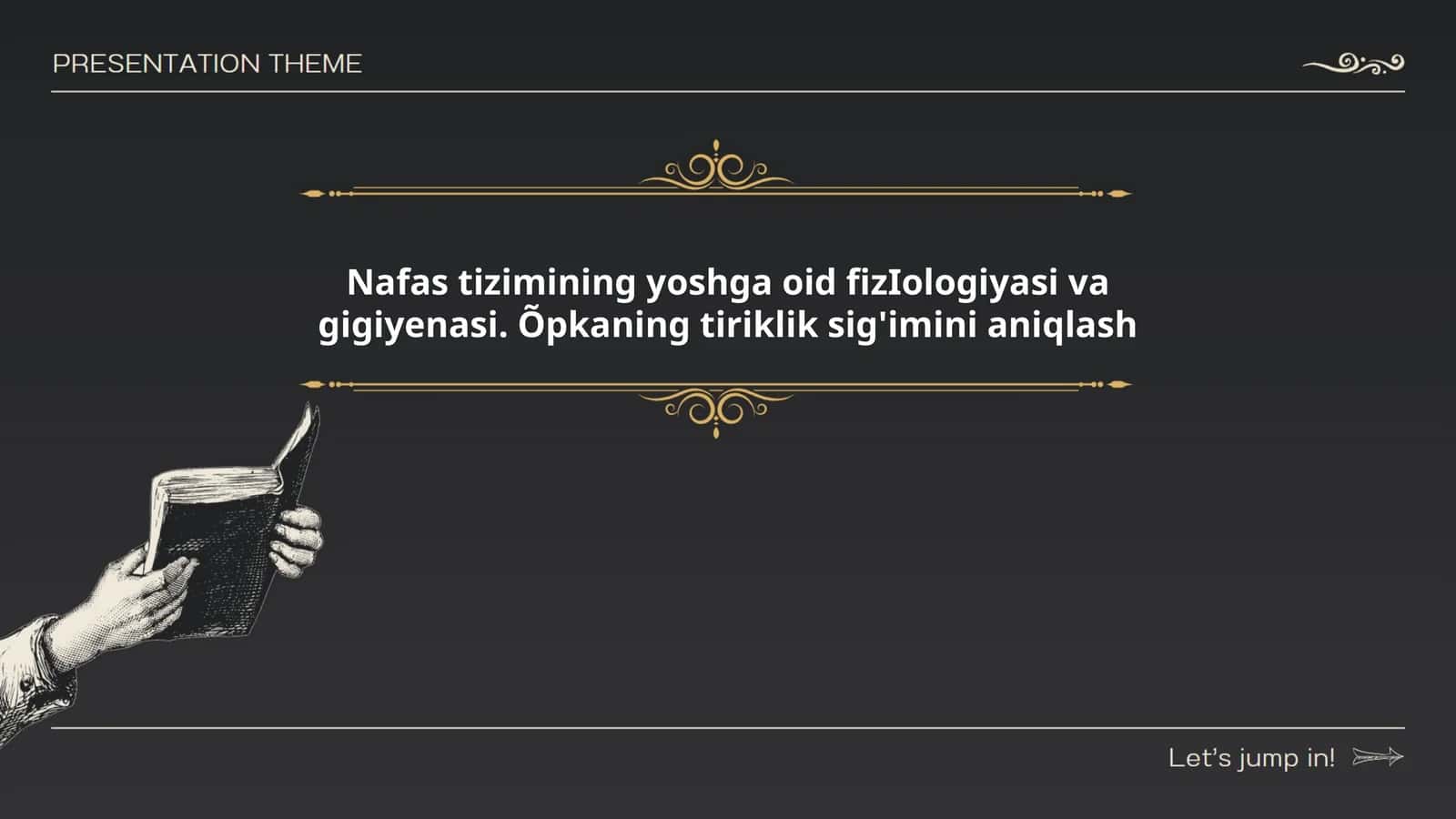 Nafas tizimining yoshga oid fizIologiyasi va gigiyenasi. Õpkaning tiriklik sig'imini aniqlash