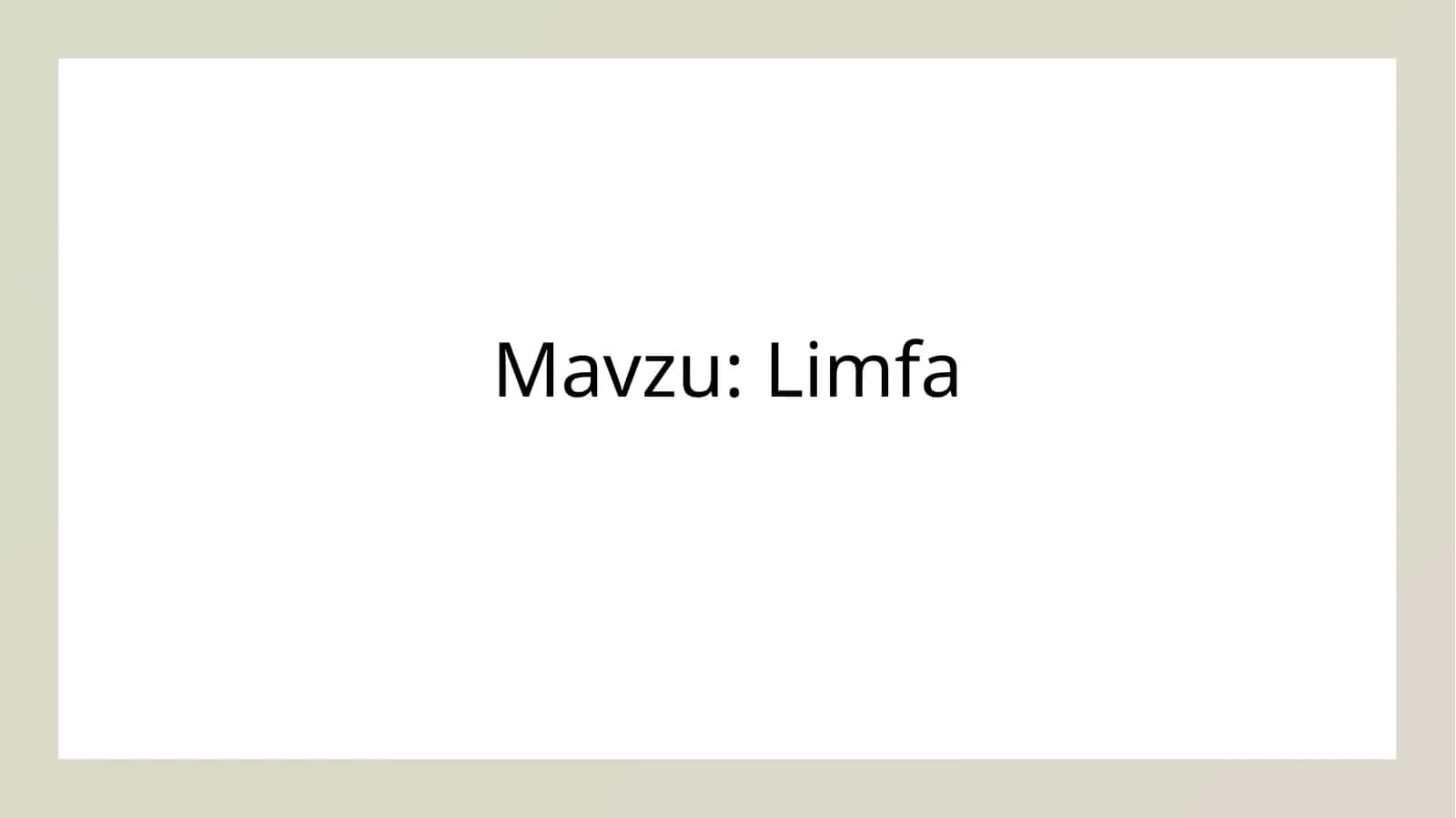 Limfa