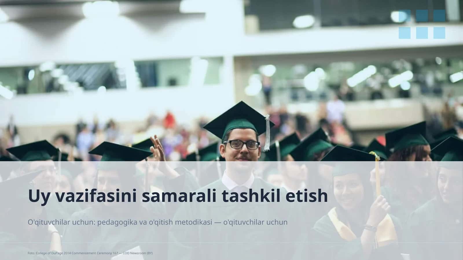 Uy vazifasini samarali tashkil etish
