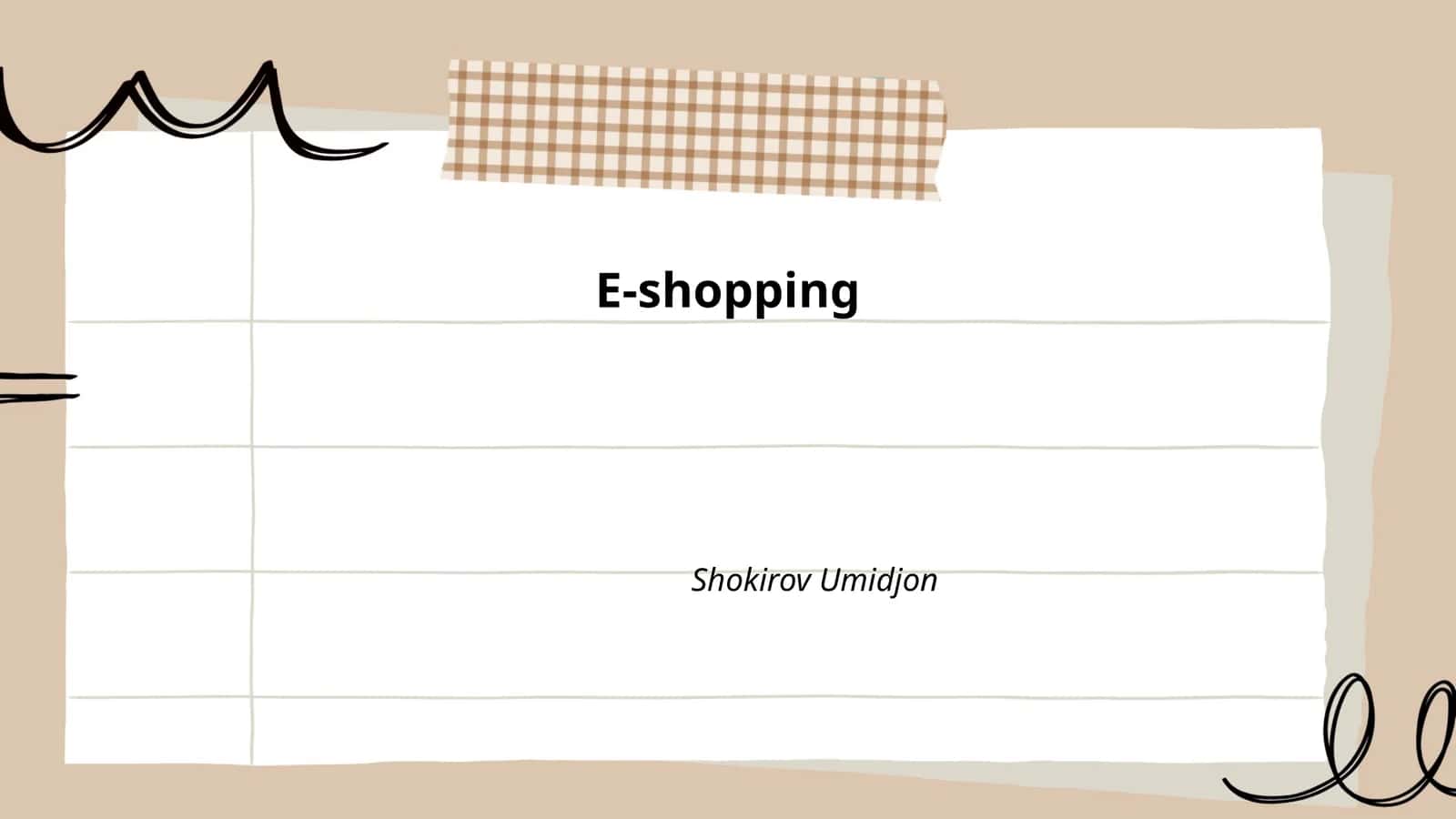 E-shopping