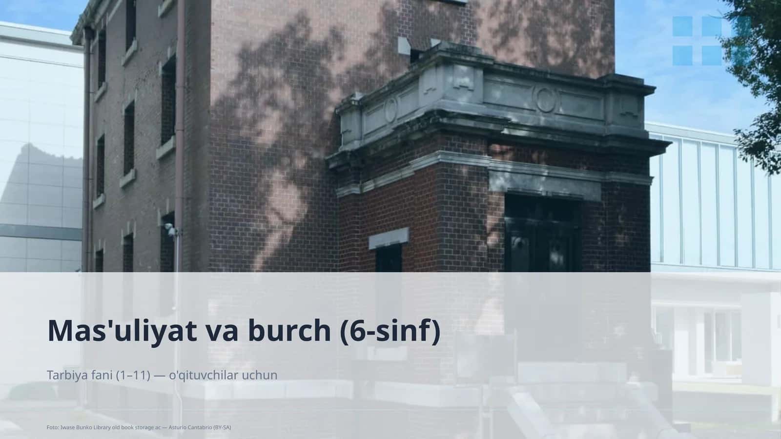 Mas'uliyat va burch (6-sinf)