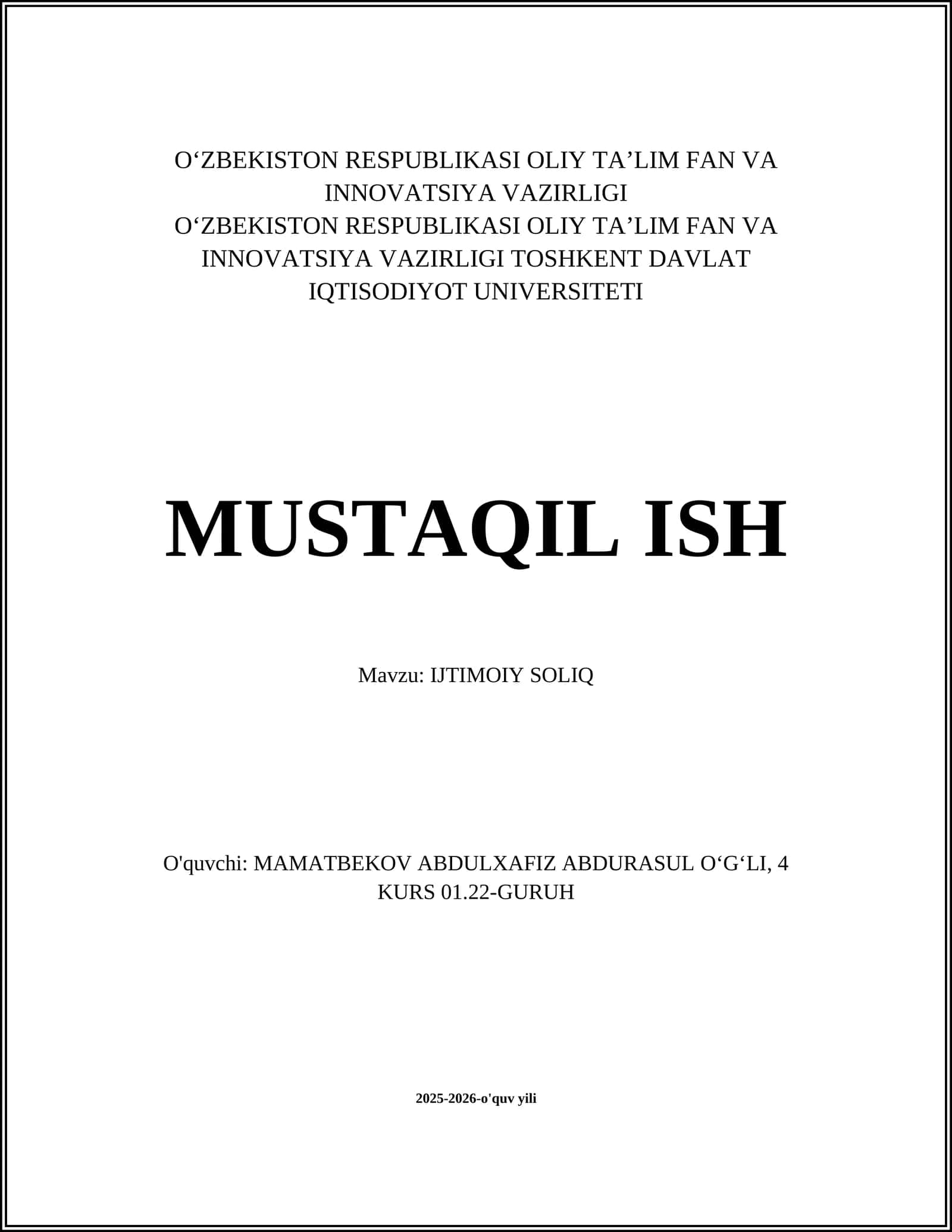 Ijtimoiy soliq