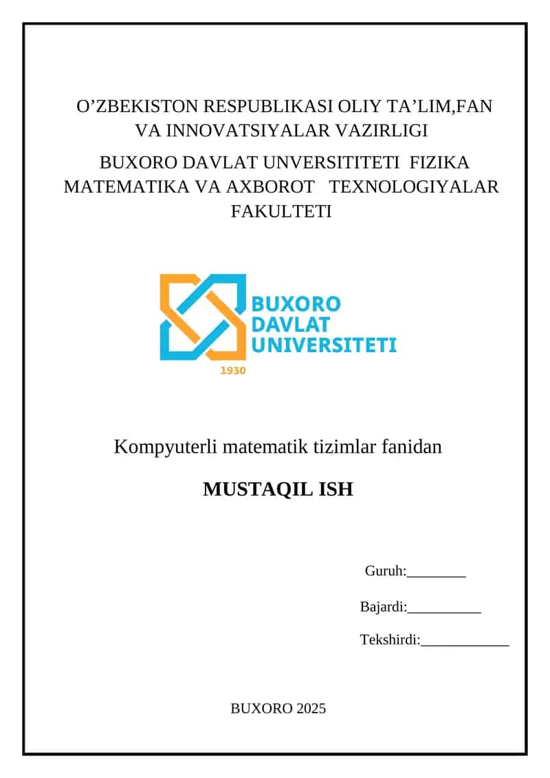 Mathcadda dinamik grafika