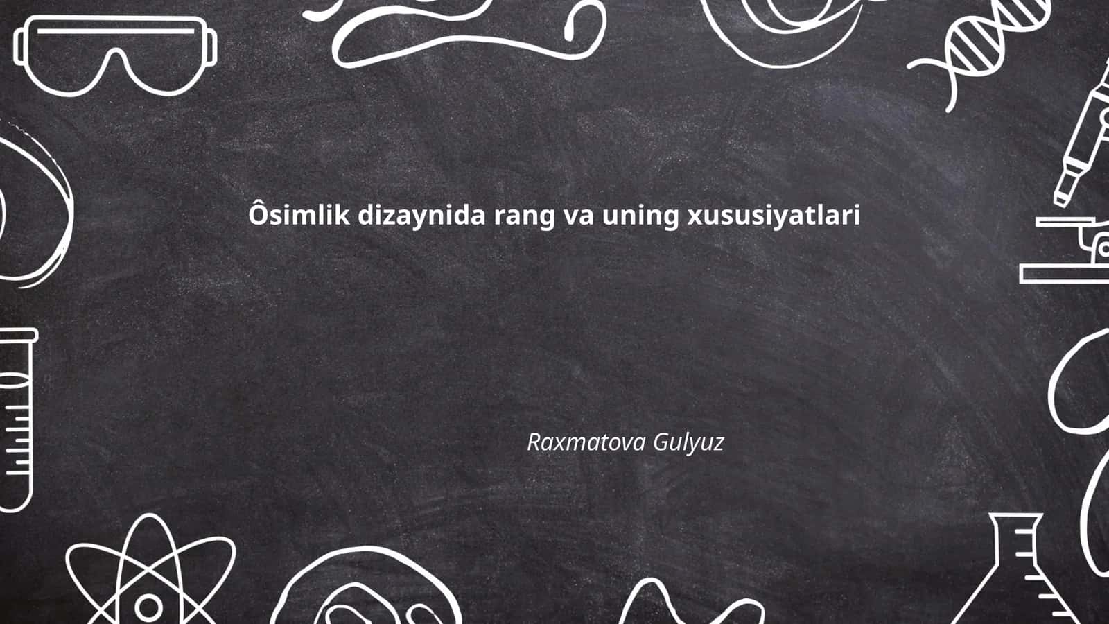 Ôsimlik dizaynida rang va uning xususiyatlari