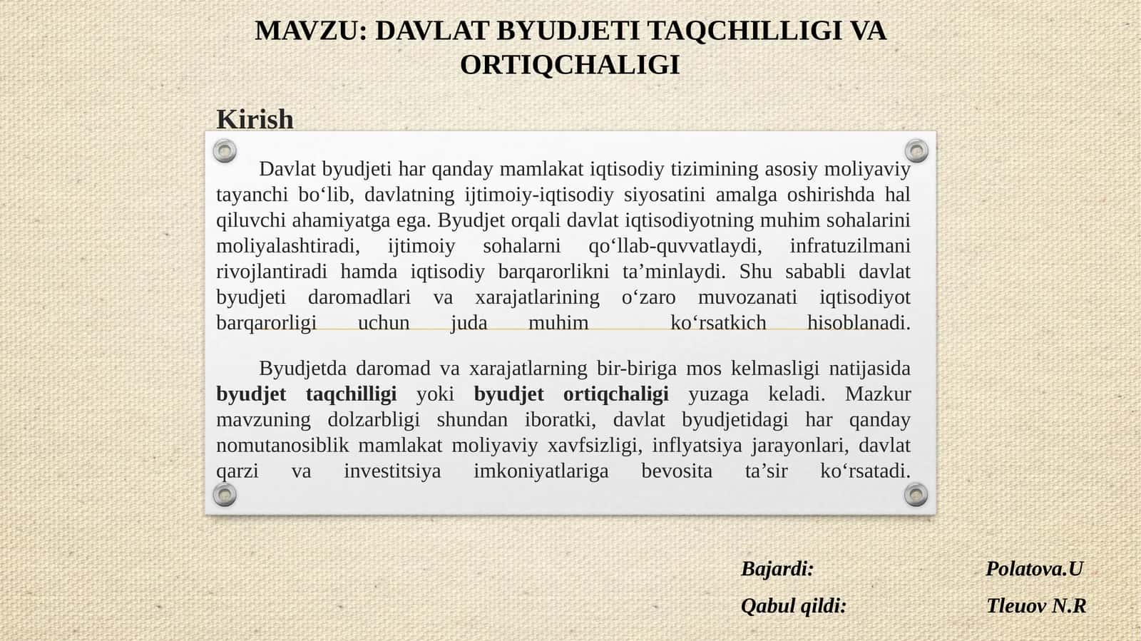 Davlat Byudjeti