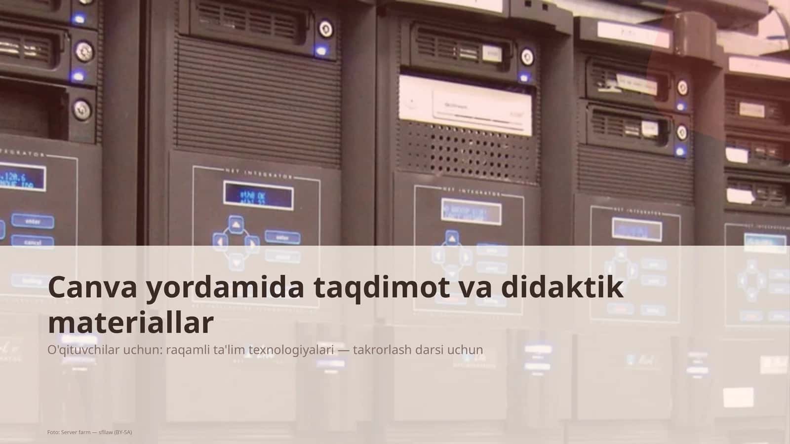 O'qituvchilar uchun: raqamli ta'lim texnologiyalari — takrorlash darsi uchun