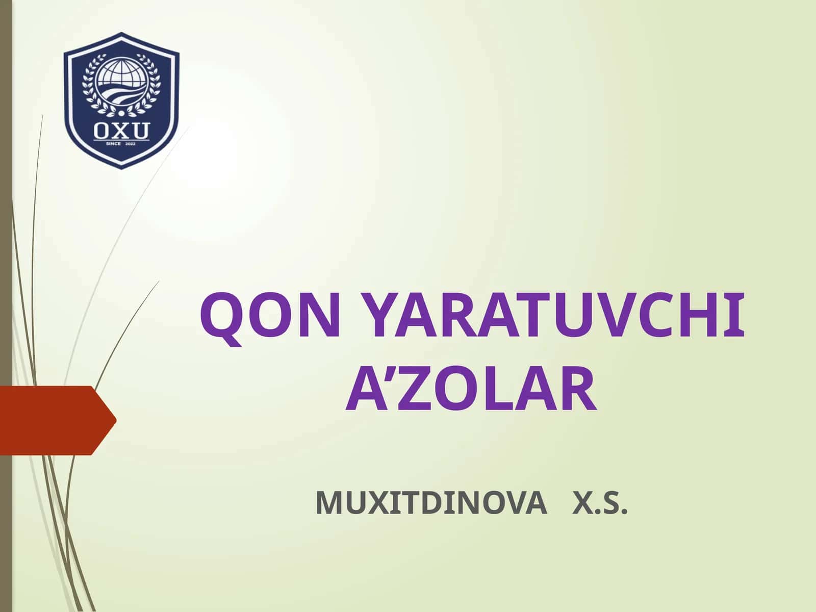 QON YARATUVCHI A’ZOLAR