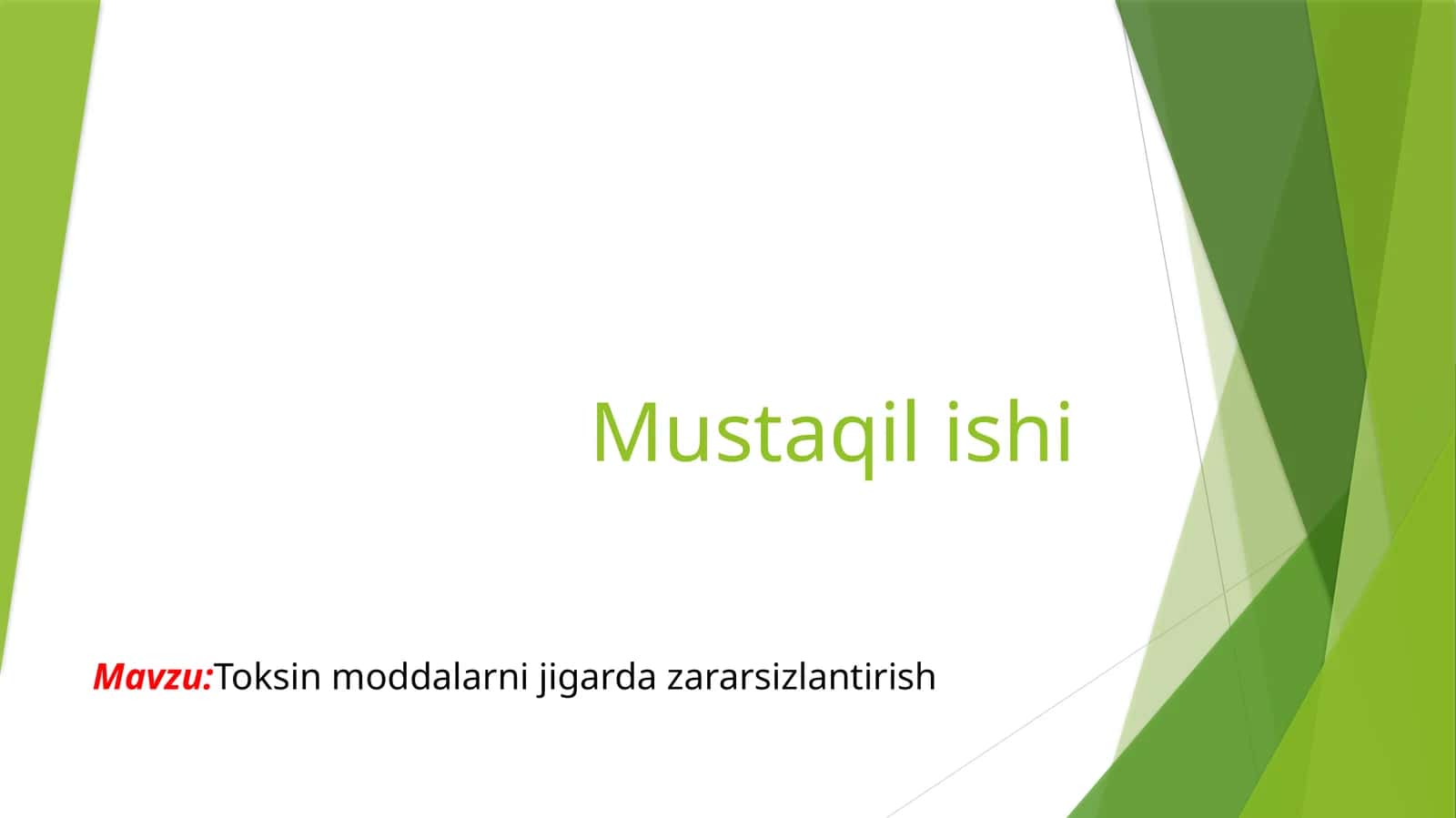Toksin moddalarni jigarda zararsizlantirish