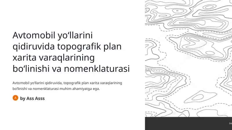 Topografik plan xaritalar