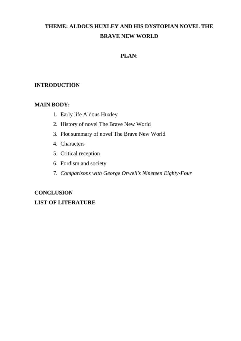 The Brave New World