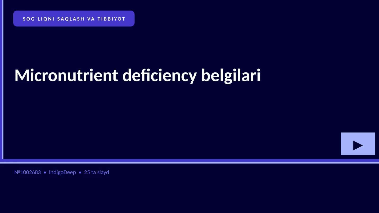 Micronutrient deficiency belgilari