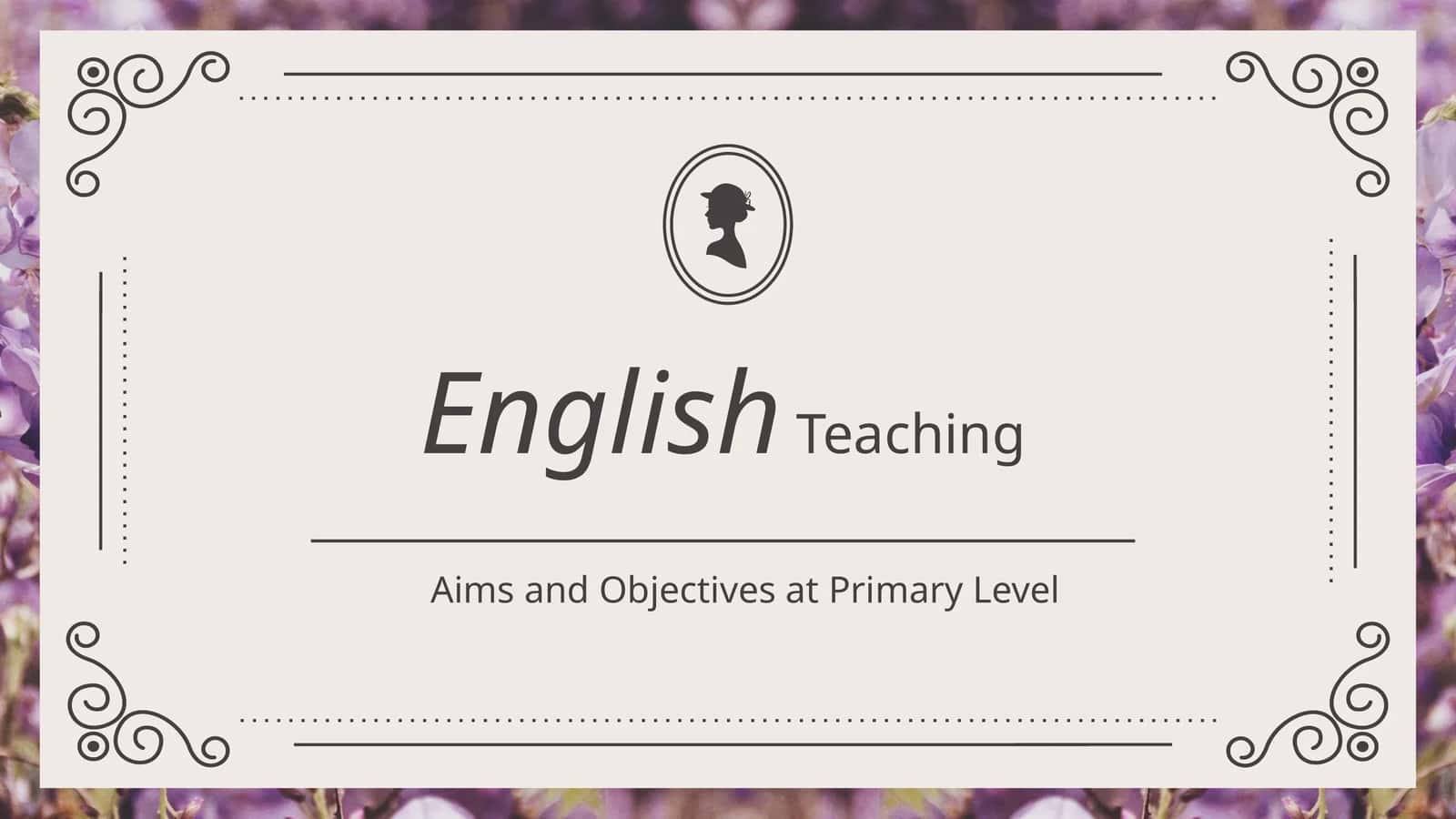 Aims and Objectives at Primary Level