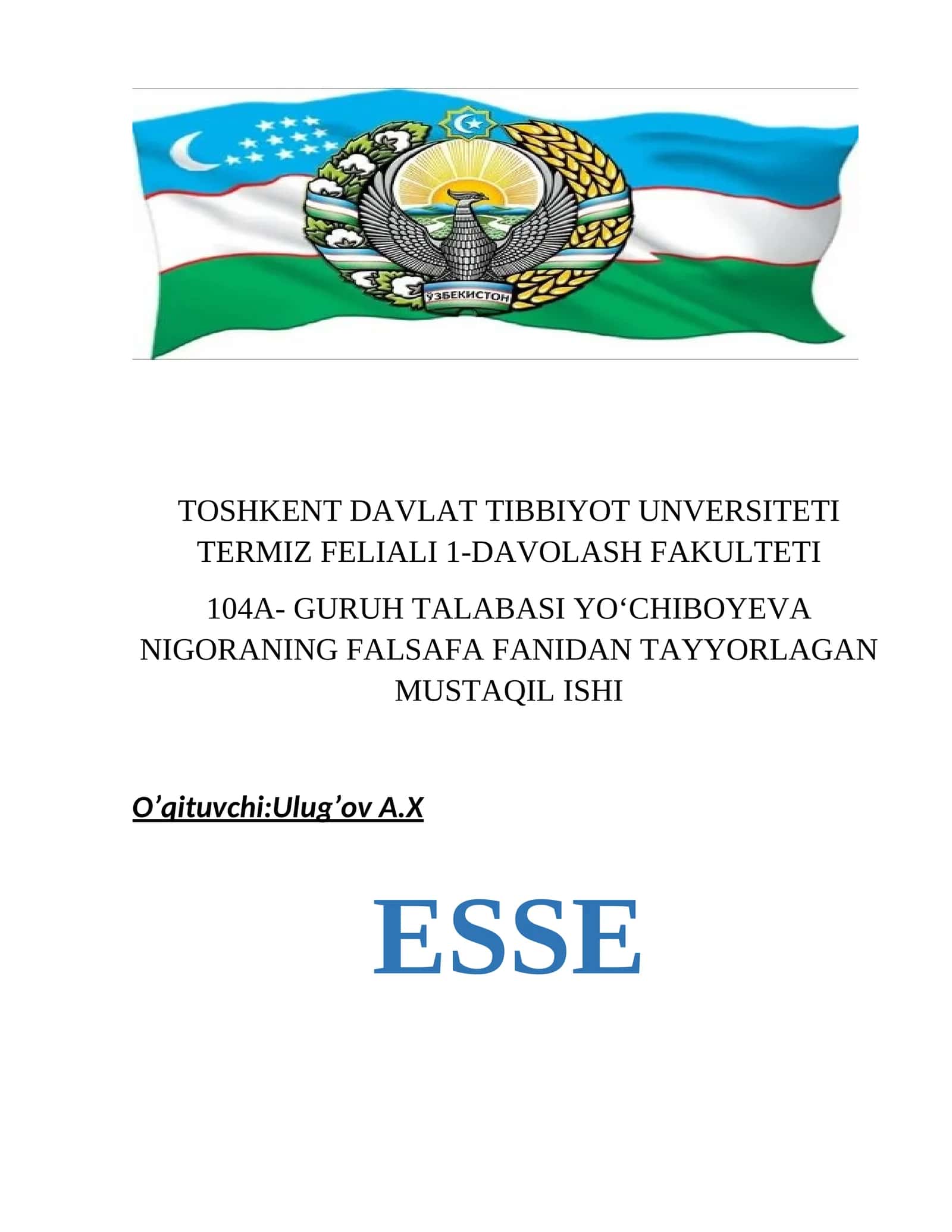 madaniyat meros va unga munosabat muammolari esse va estetik tarbiya boʻyicha krossvord