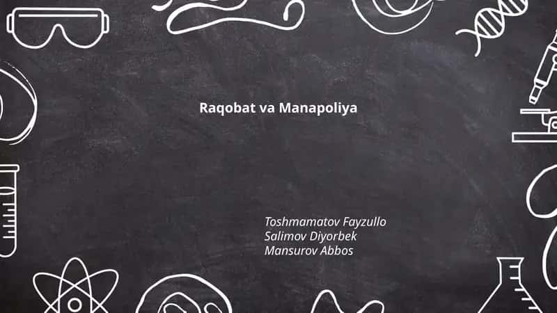 Raqobat va Manapoliya