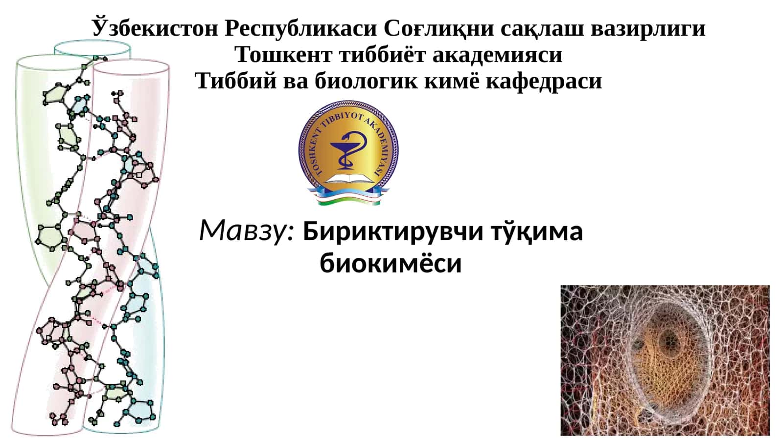 Бириктирувчитўқима биокимёси