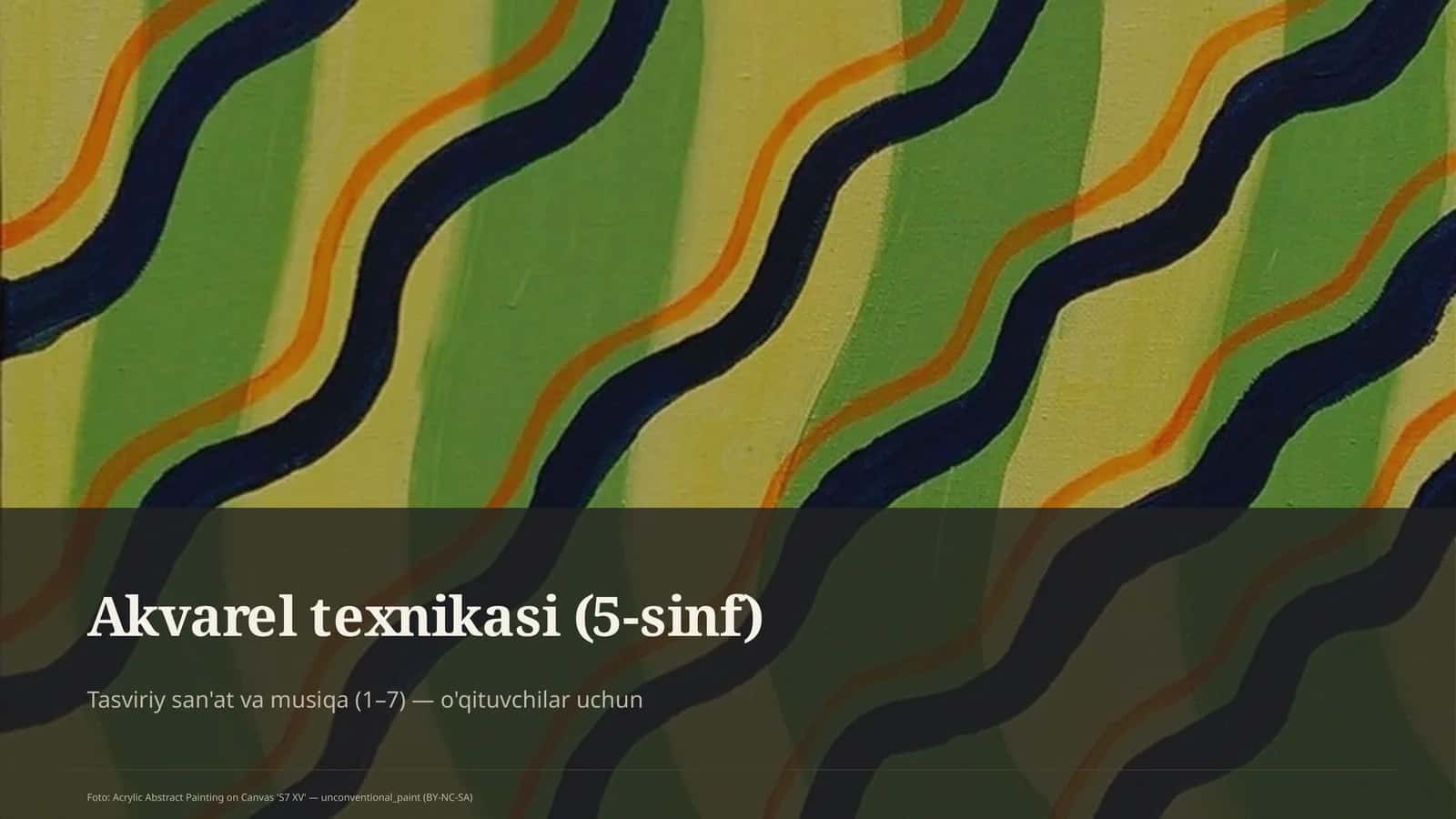 Foto: Acrylic Abstract Painting on Canvas 'S7 XV'