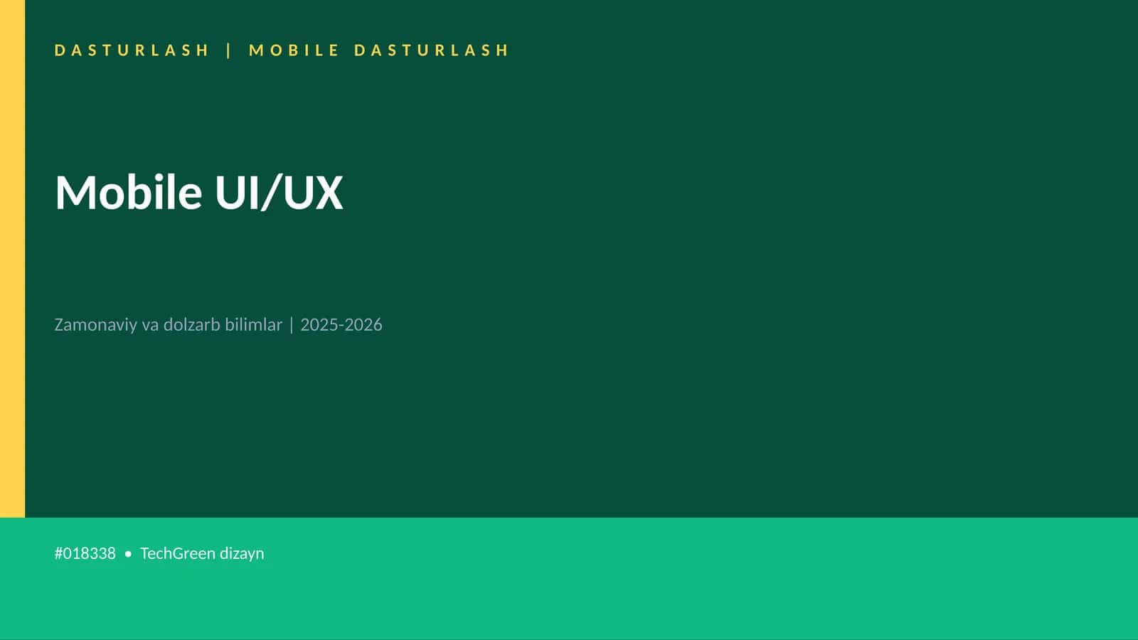 Mobile UI/UX