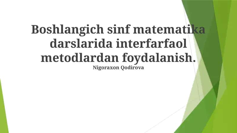 Matematika O'rganish uchun Qiziqarli Mashg'ulotlar