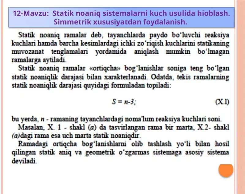 Statik noaniq sistemalar