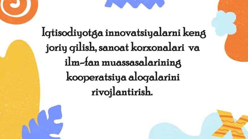 Innovatsiyalar va iqtisodiyot