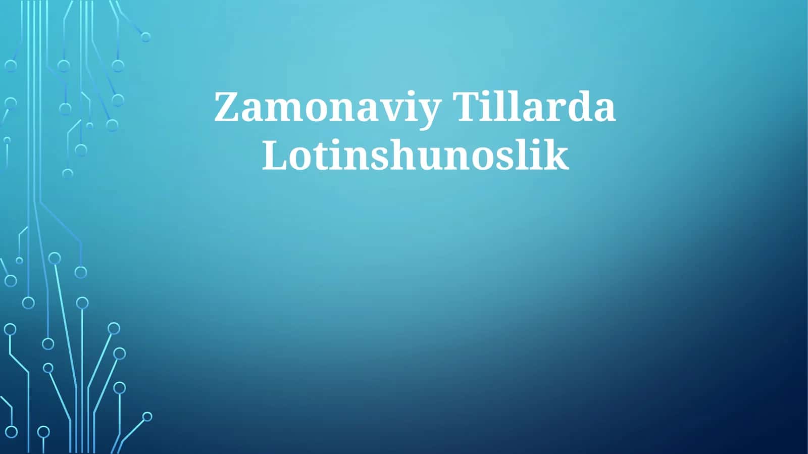 Lotinovedeniye