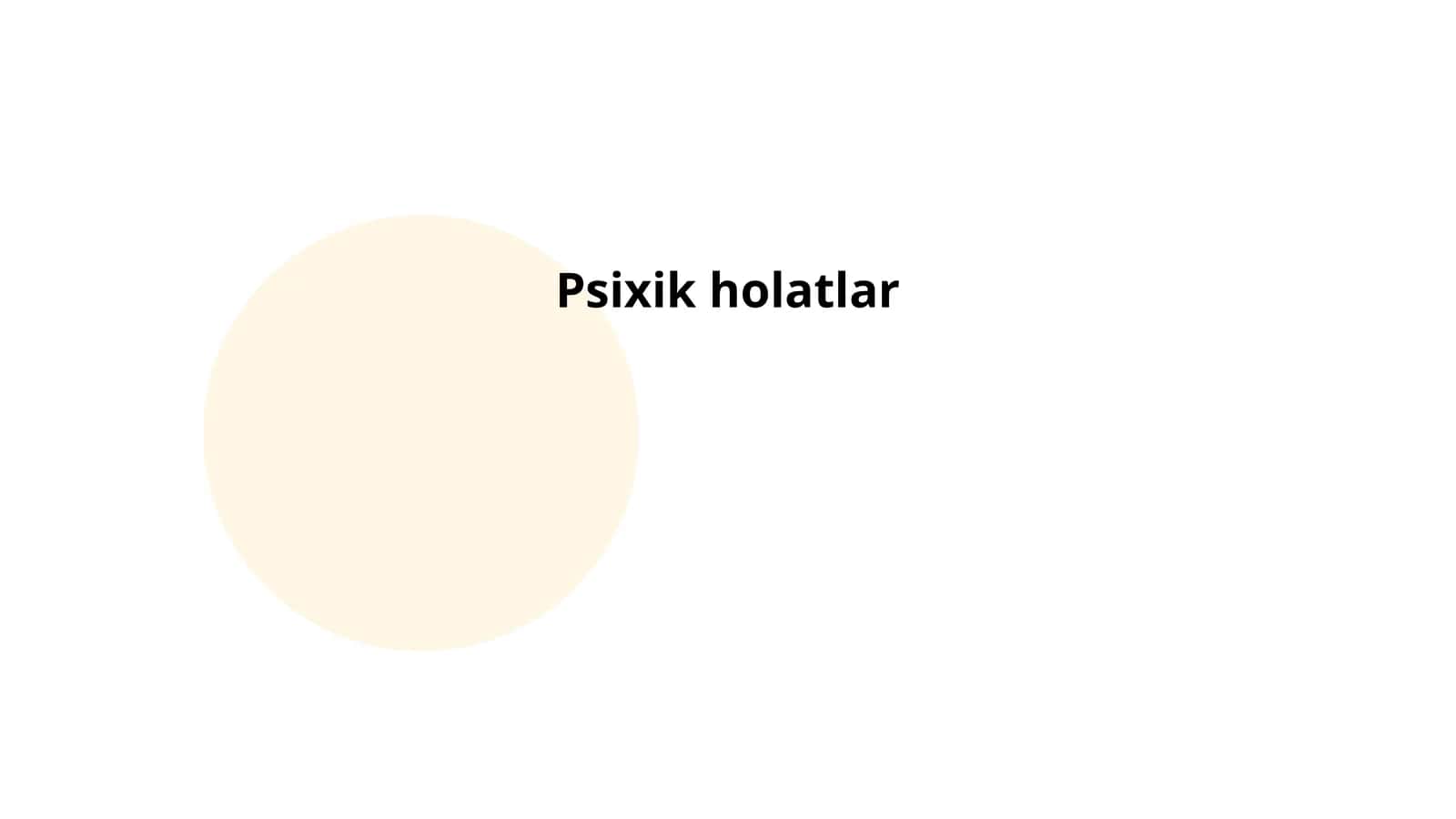 Psixik holatlar