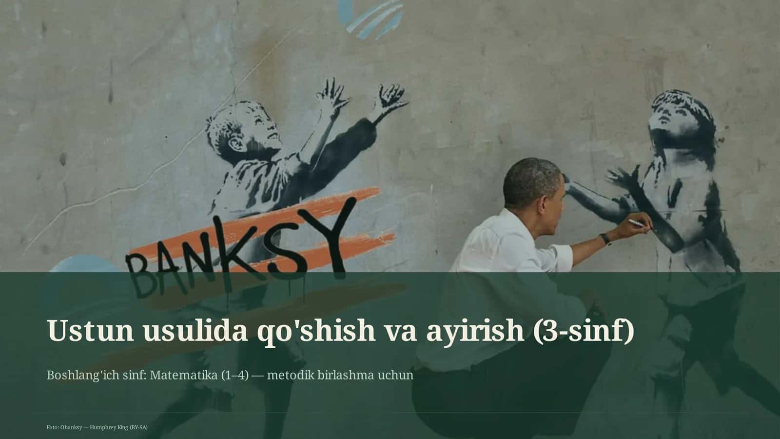 Ustun usulida qo'shish va ayirish (3-sinf)