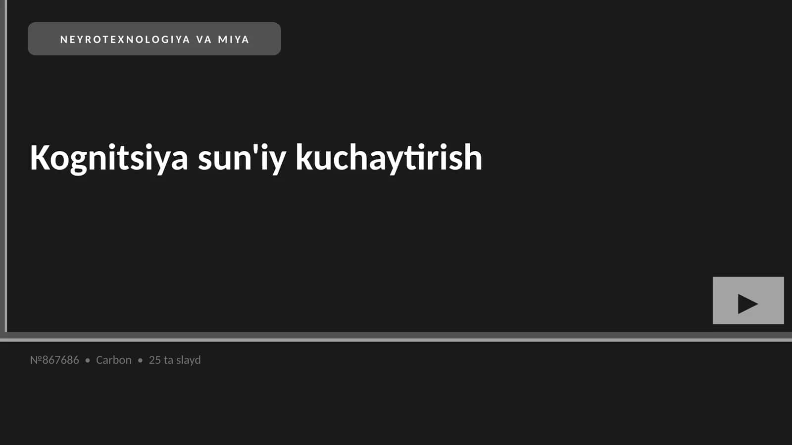 NEYROTEXNOLOGIYA VA MIYA
