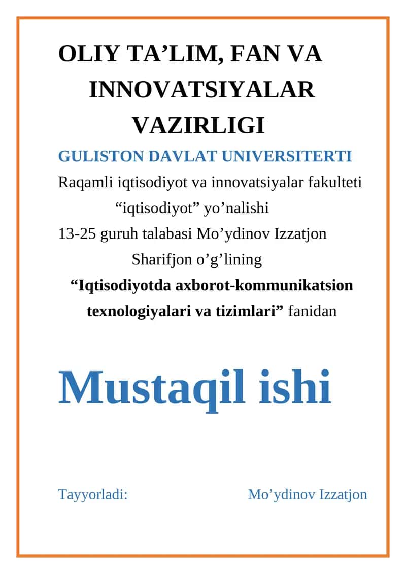 Taqdimotlarni ishlab chiqishning instrumental vositalari