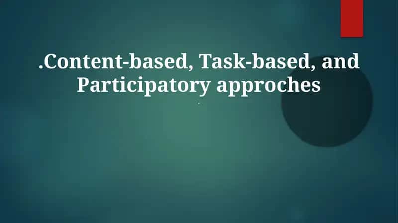 Task-Based Language Teaching (TBLT)