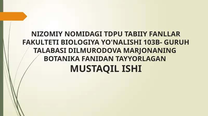 Osimliklar fiziyologiyasi