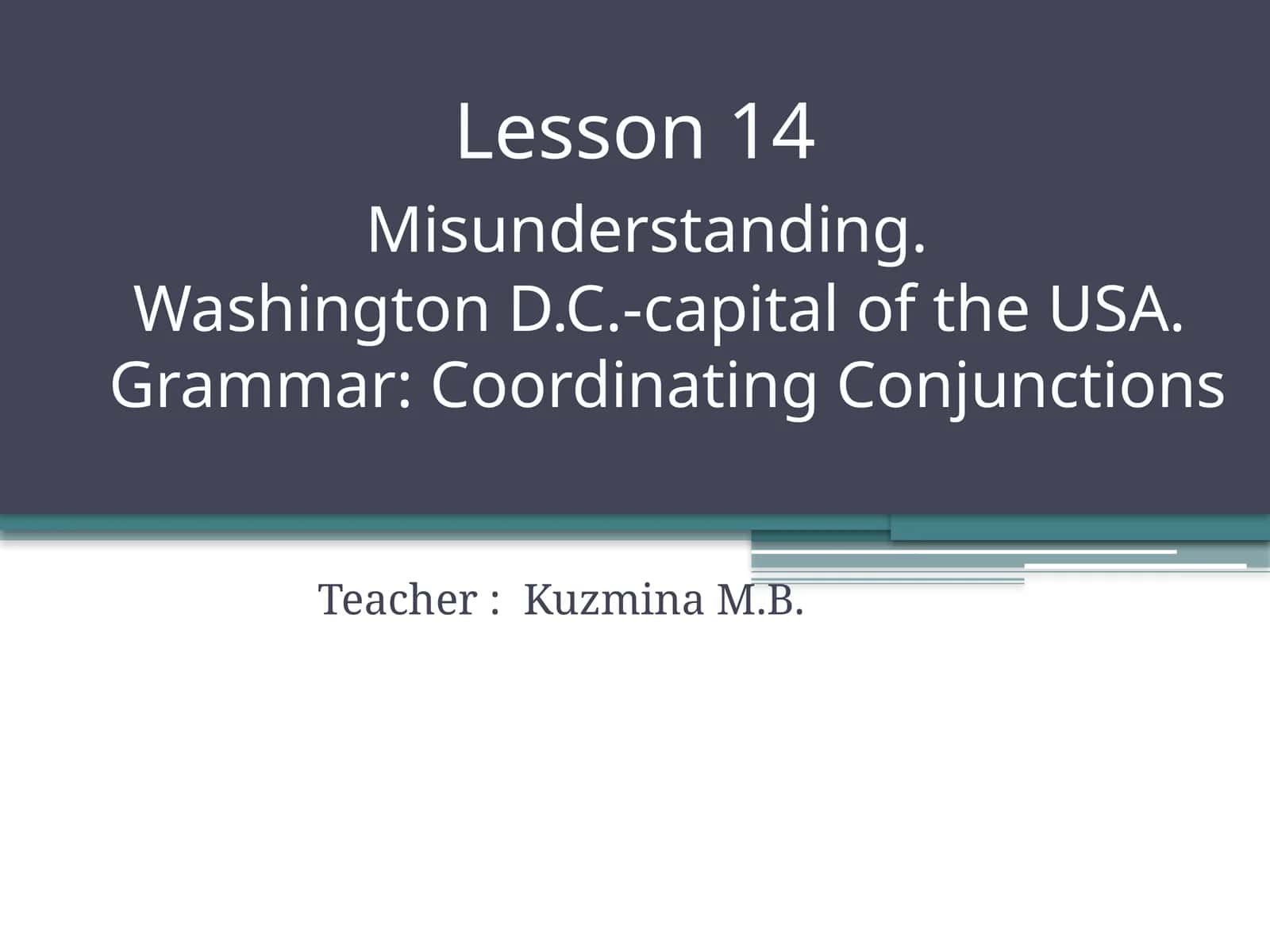 Misunderstanding