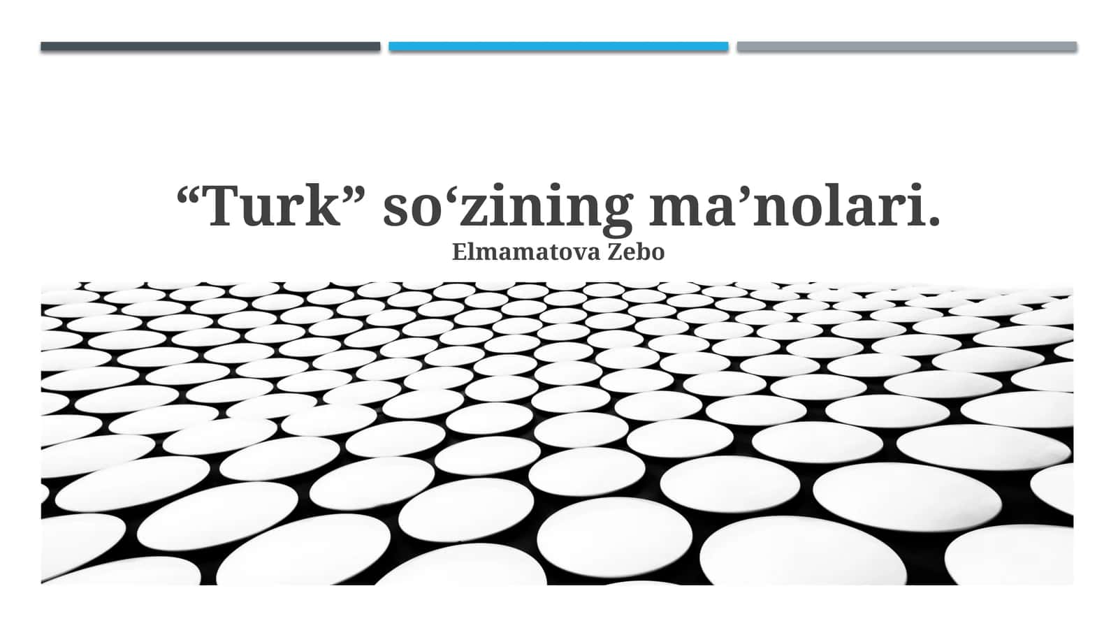 “Turk” so‘zining ma’nolari