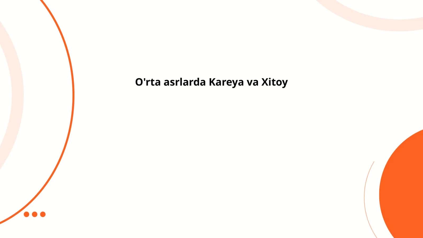 O'rta asrlarda Kareya va Xitoy