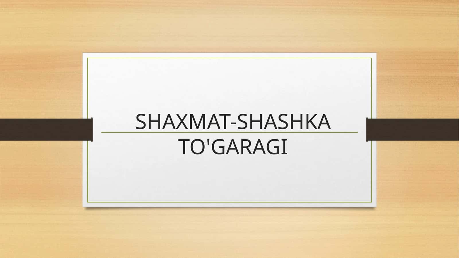 Shaxmat 1