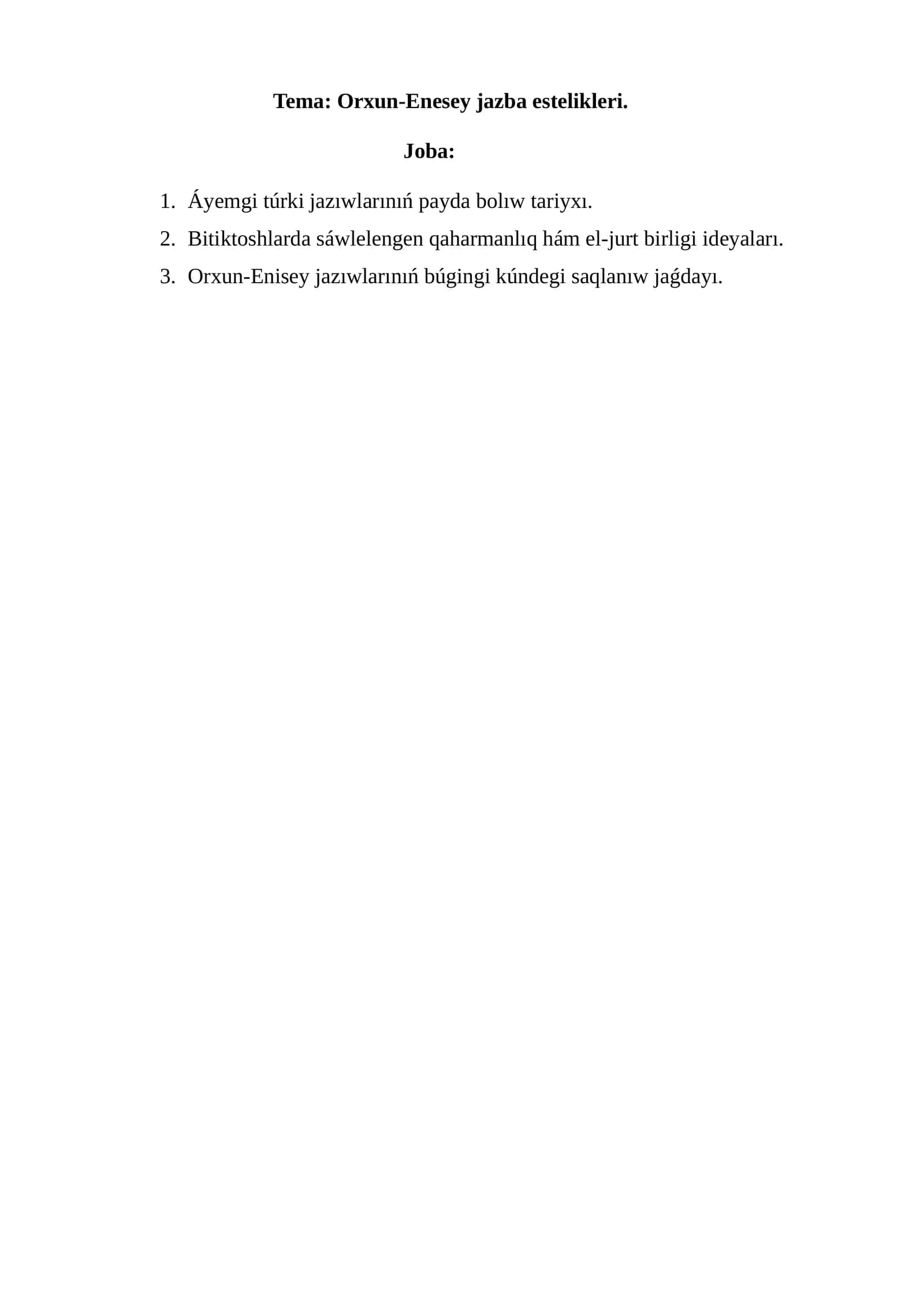 Orxun-Enesey jazba estelikleri
