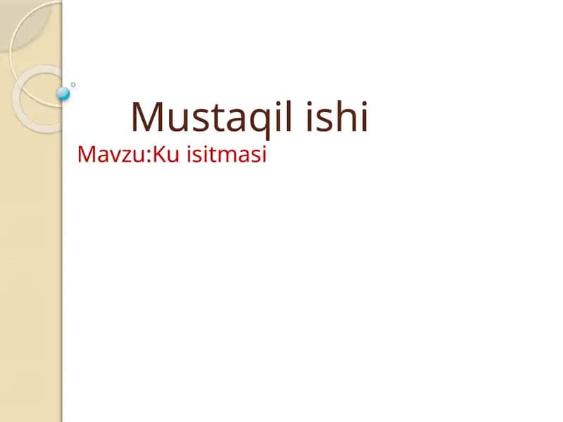 Kuisitmasi 1